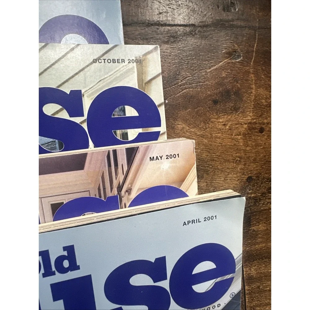 Lot of 13‎ THIS OLD HOUSE Magazines From 1999 to 2001